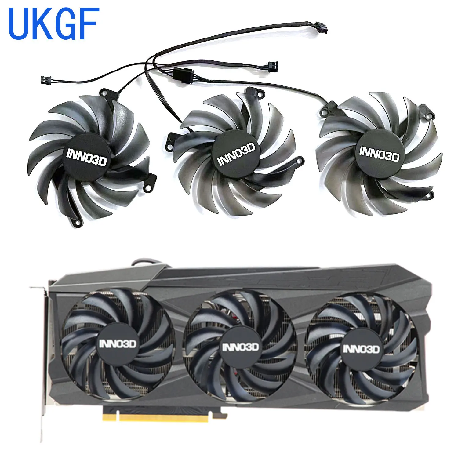 

Brand new 85MM 4PIN CF-12915S RTX3080TI 3090 GPU fan for INNO3D GeForce RTX3080ti 3090 GAMING X3 graphics card