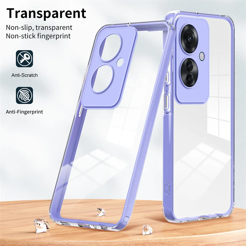 Oppo Reno11 F CPH2603 Case Shockproof Hard PC Bumper Silicone TPU Clear Back Cover Soft Case for Oppo Reno 11 F 11F Reno11F 5G