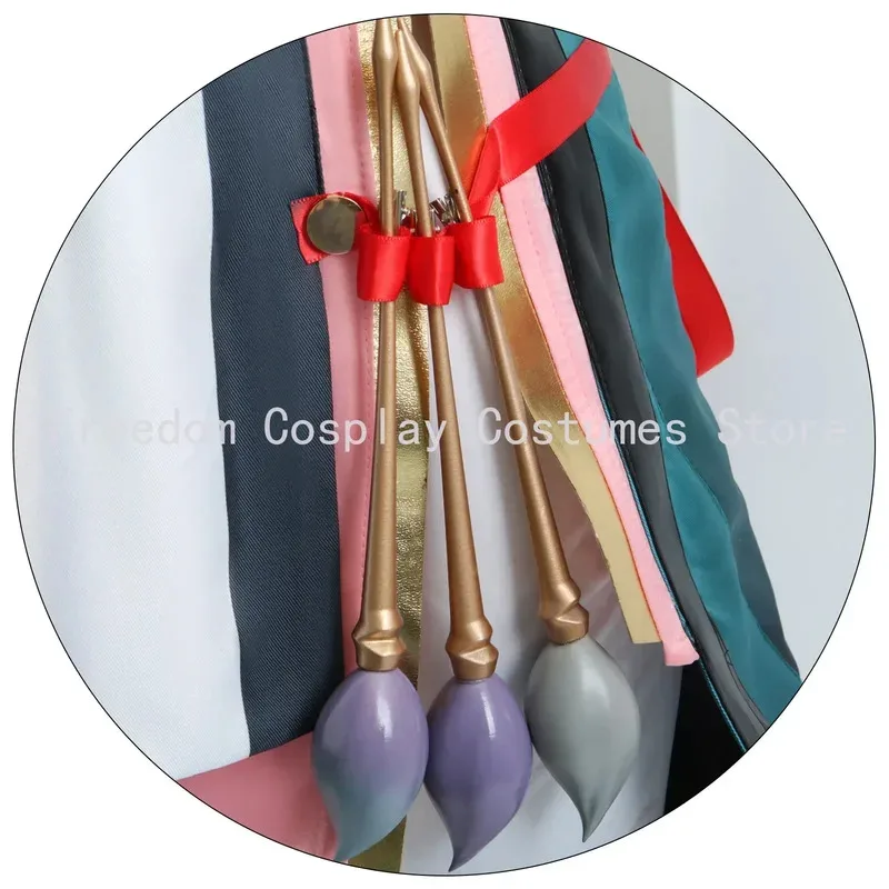 لعبة Wuthering Waves Cosplay Zhezhi فستان مُصمم حسب الطلب زي لوليتا أغطية الرأس نظارات الدعائم لملابس حفلات الهالوين كوميك كونكس؛ 2