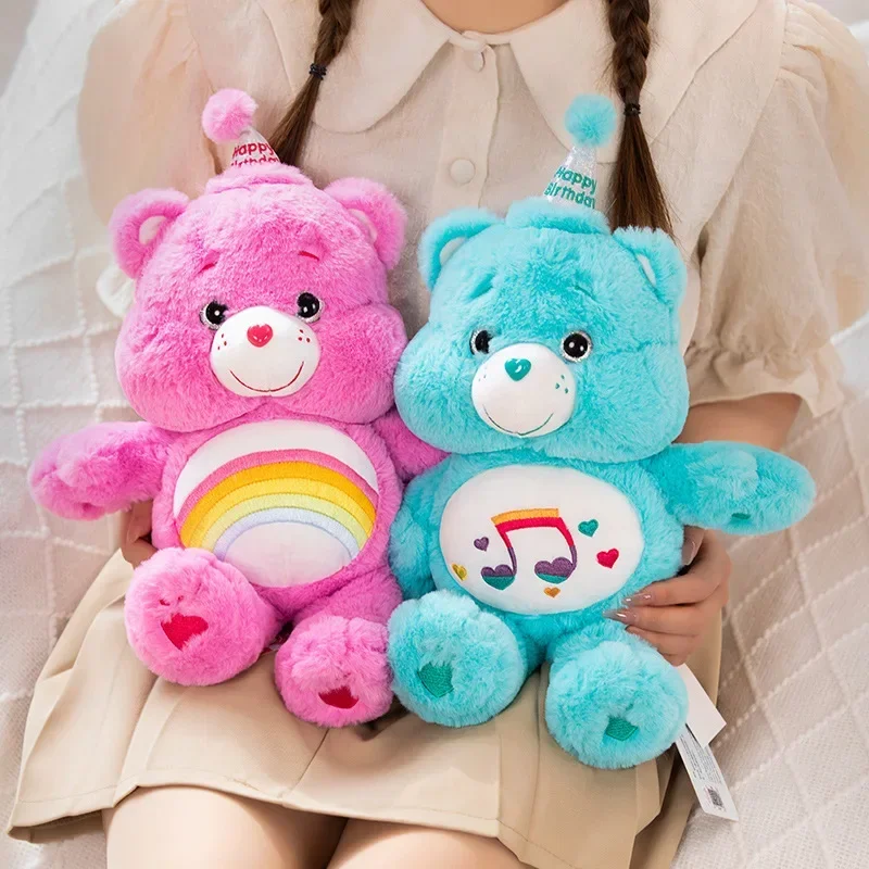 

Original Care Bear Plush Anime Lovely Rainbow Bear Stuffed Toys Room Decor Shoulder Bag Soft Sofa Cushion Cute Birthday Gifts