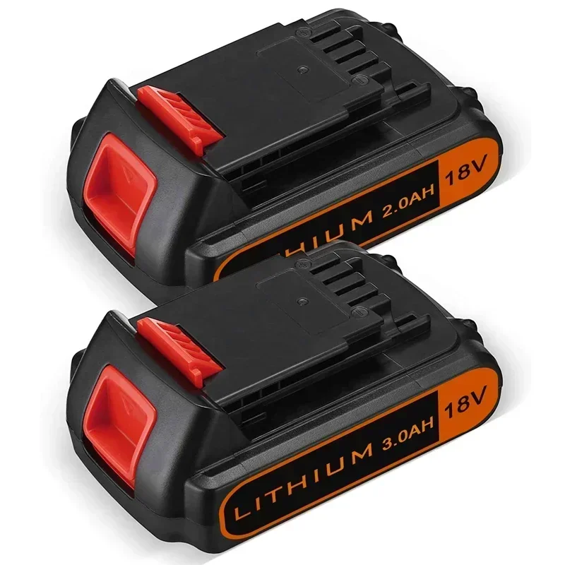 

18V 2.0Ah 3.0Ah BL2018 Replacement for Black & Decker 20V Battery Max Lithium LBXR20 LB20 LBX20 LST220 LB2X4020 Cordless Tools