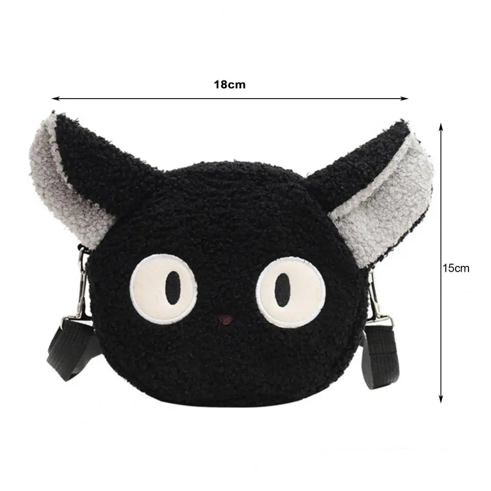 Cute Cat Bear Sheep Furry Crossbody Bags Fall Winter Plush Shoulder Bag Women Bag Girls Messenger Bag Coin Purse Crossbody Bag