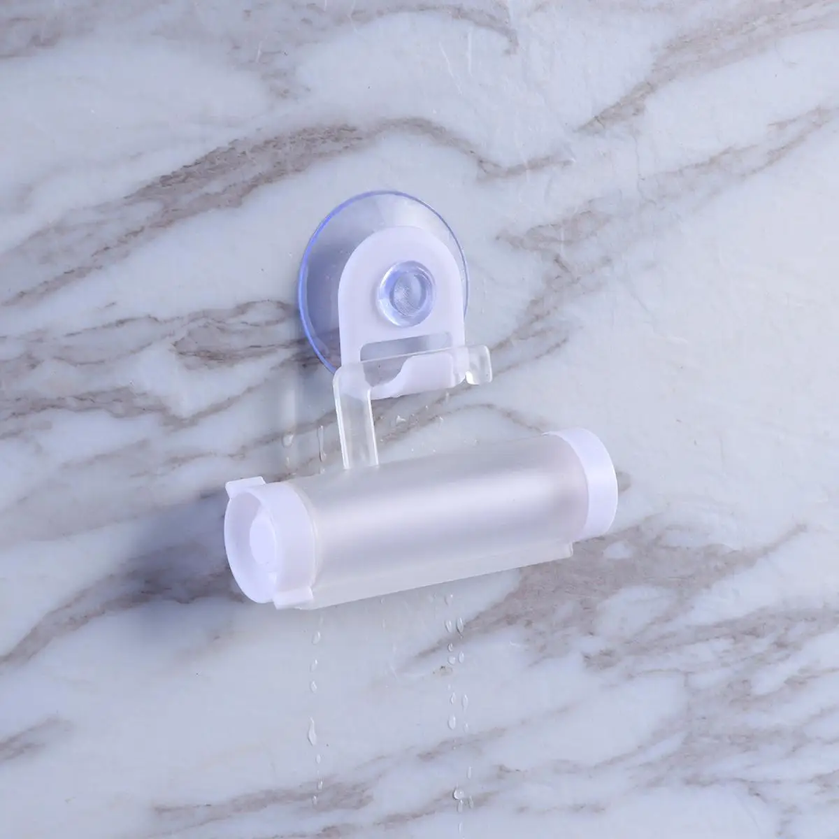 Rodillo exprimidor de pasta de dientes, dispensador reutilizable, soporte colgante de fuerte succión para tubos, loción, ungüento, pintura, ahorro de espacio