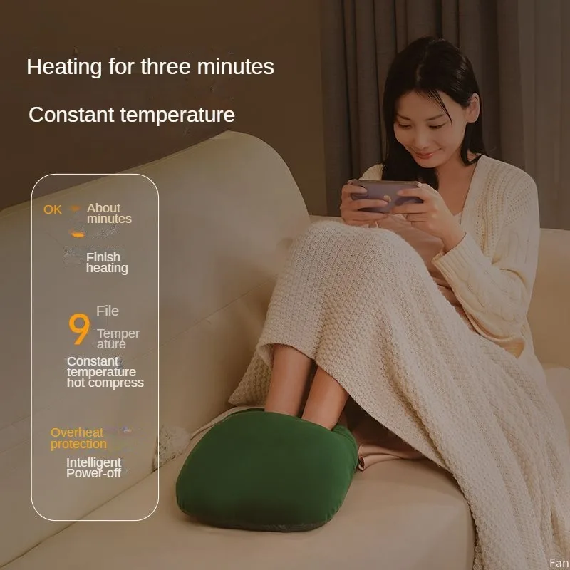 Electric Foot Warmer 9-speed Adjustment Constant Temperature and Quick Heat Hot Pack Body Warmer Winter Sleep Timer Heater