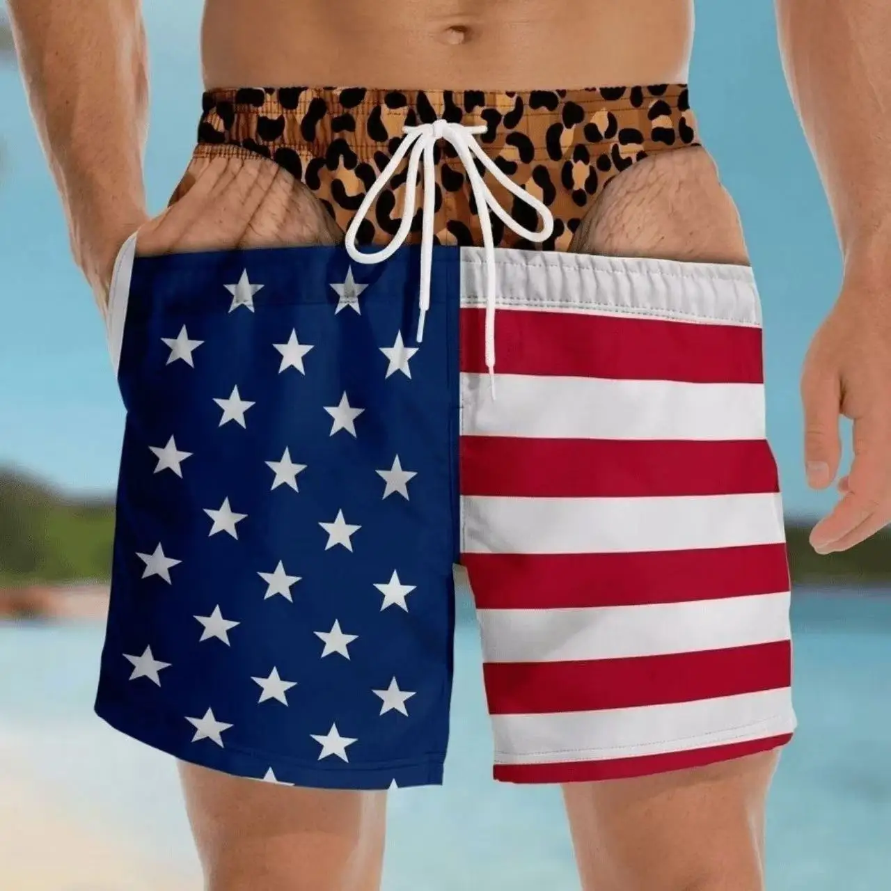 Hot Sell Shorts Creative Parody Abstract Funny Men's Sweatpants Oversized Casual Pants Super Sexy Summer Beach Gym Short Pants