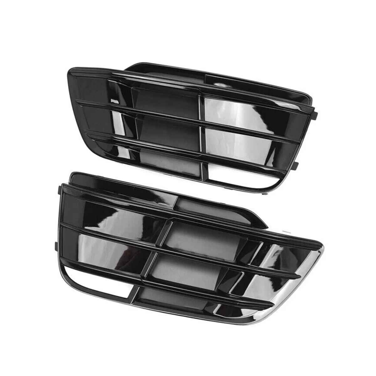 

2Pc Set Front Bumper Fog Light Lamp Cover Bezel for Audi SQ5 S Line Q5 2018-2022 80A807679M 80A807680M