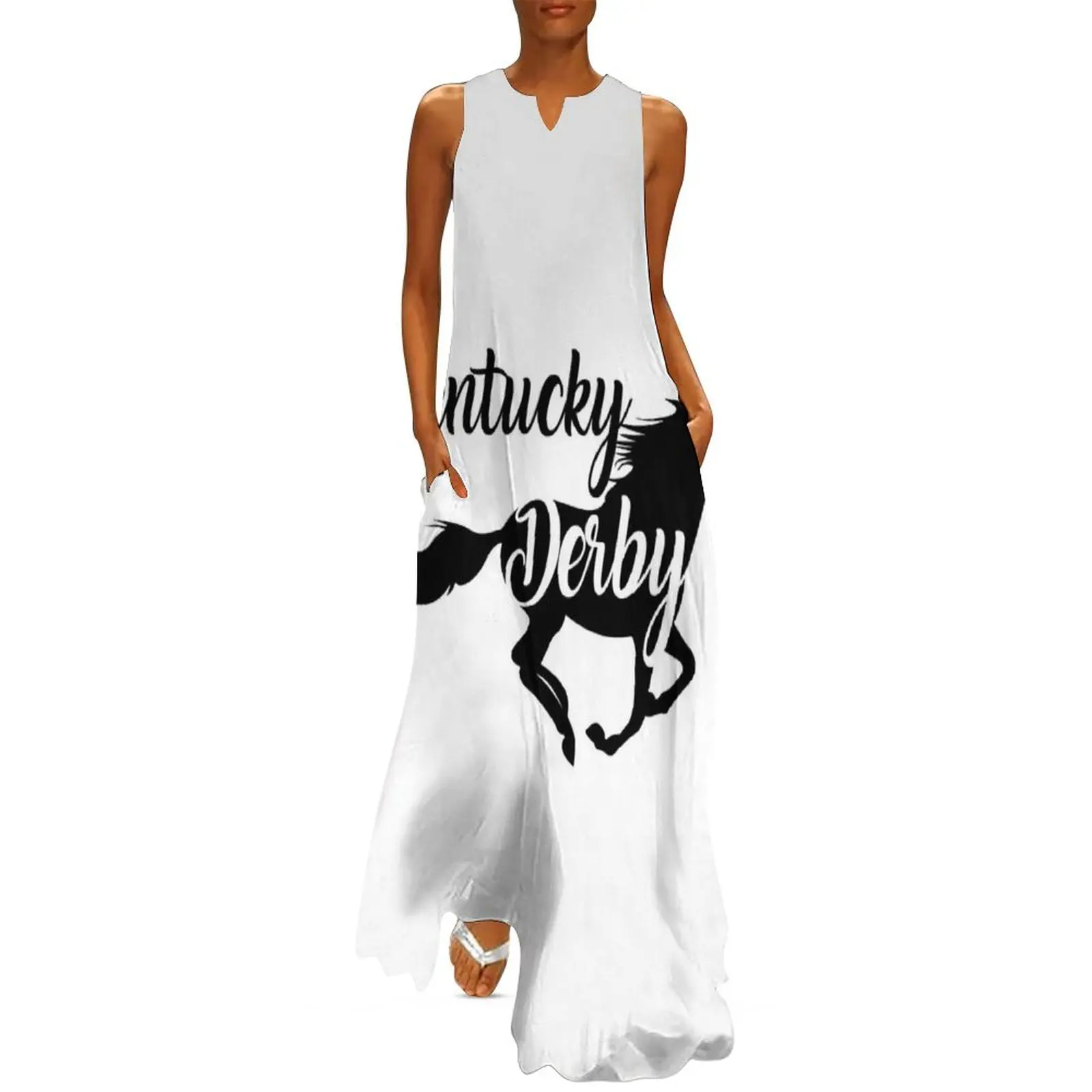 

Kentucky Derby the best Running horse Long Dress long dress women festival outfit women loose women"s dress women