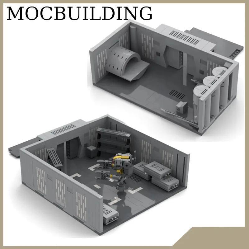 

Коридор Система Комната Диорама Космическая сцена Дисплей Модель MOC Строительные блоки Строительные игрушки Подарок на день рождения