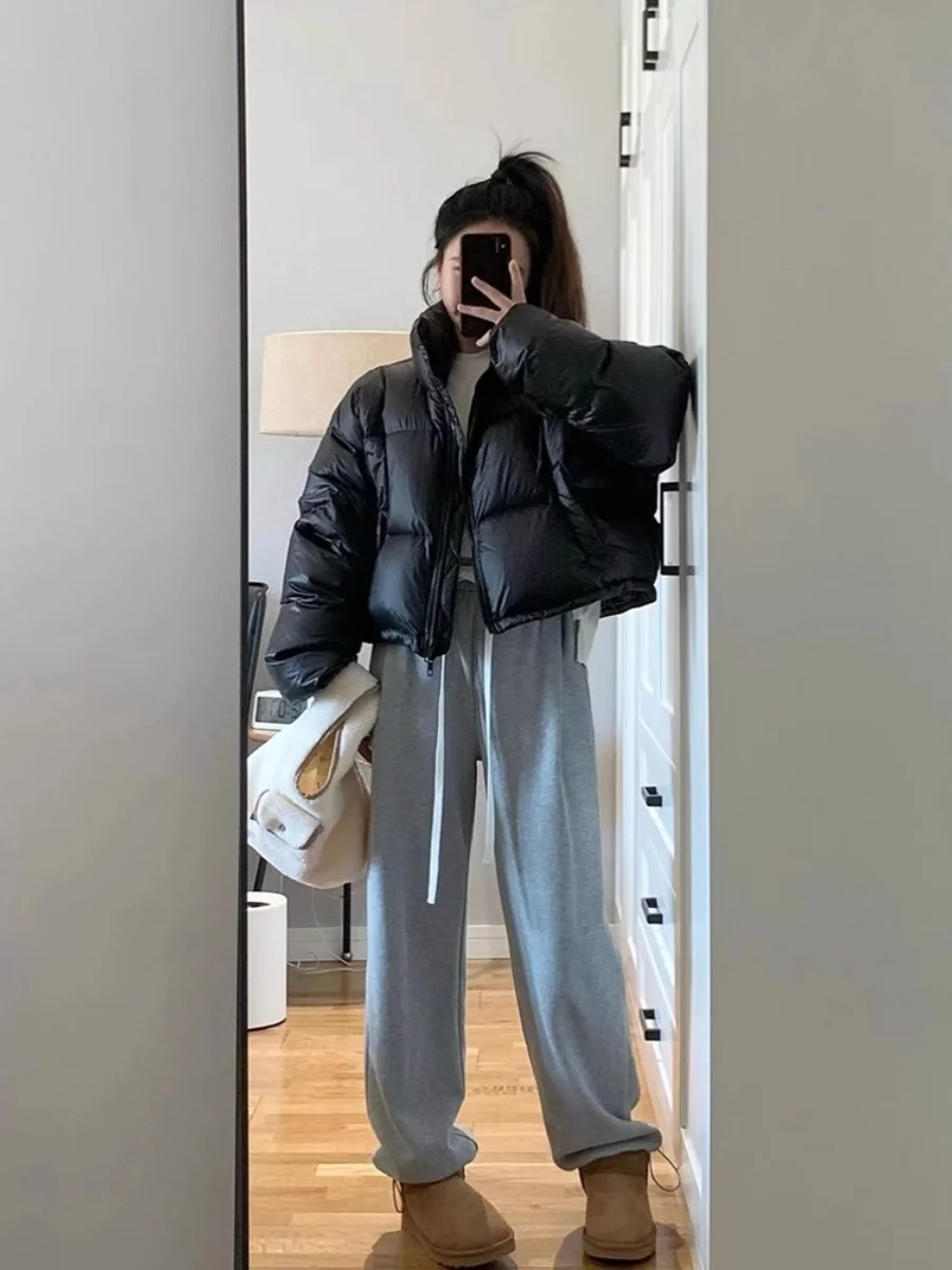 

Bla Lightweight ort Women's down Cotton Jaet Slim Fit Korean Sle Retro Small Size Cotton Coat Winter Outerwear