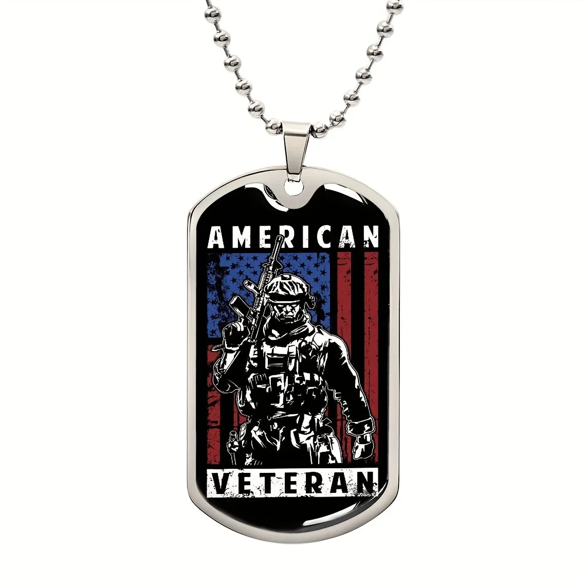 Dog Tag Pendant Necklace, Graduation Anniversary Birthday Gift For Men image 2