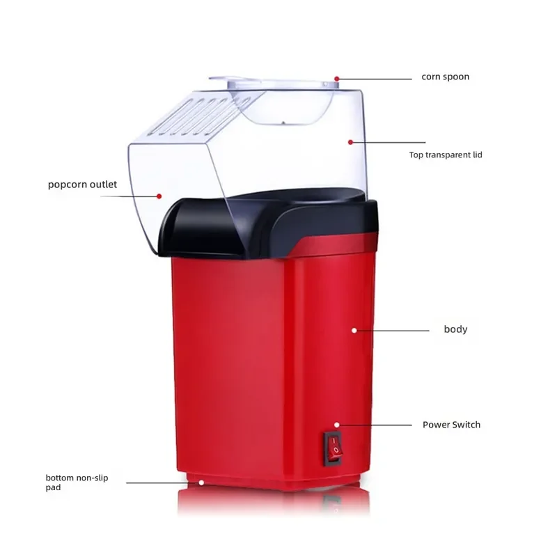 Experience the joy of homemade snacks with this versatile household electric popcorn machine. Designed for convenience and
