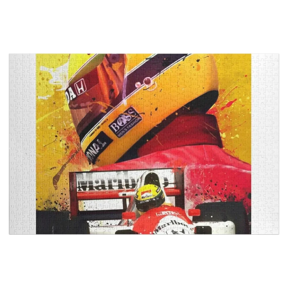 Ayrton Senna Legend F1 Jigsaw Puzzle Personalized Toy Customized Gifts For Kids Wooden Name Puzzle