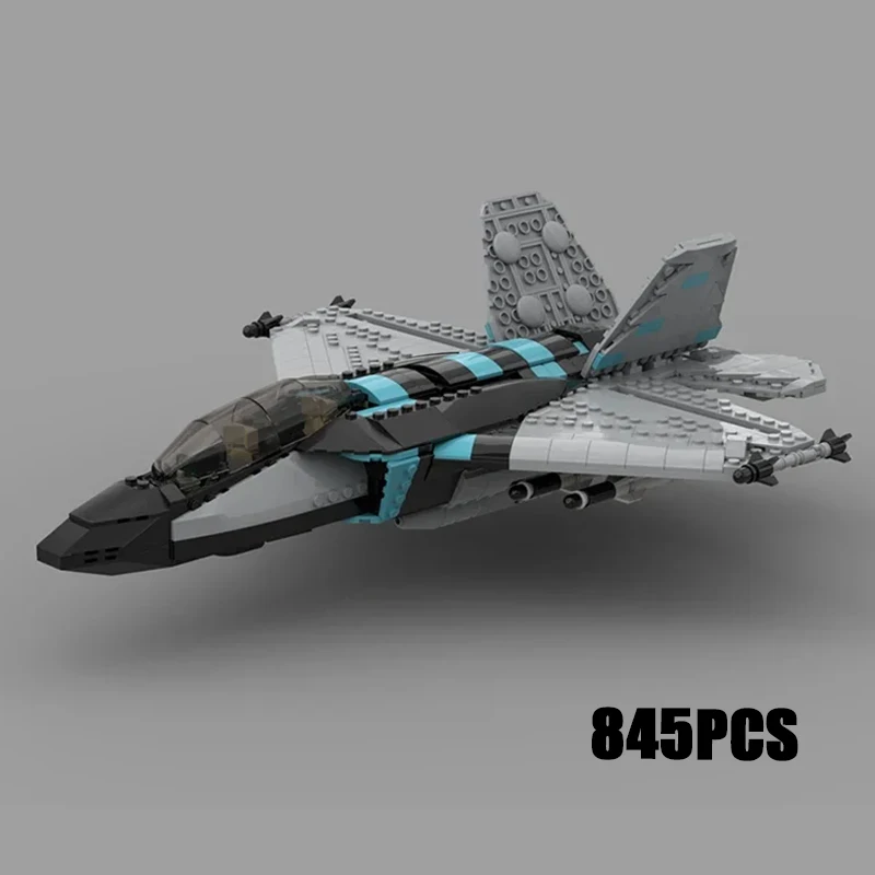 Military Aircraft Model Moc Building Bricks Jet Fighter F-22 Raptor Technology Blocks Gifts Christmas Toys DIY Sets Assembly