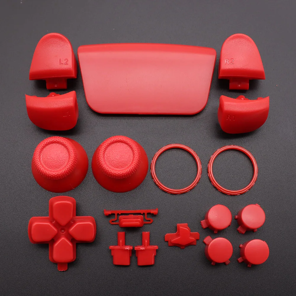 XOXNXEX 1Set Bottoni di Ricambio Set D-Pad L1 R1 L2 R2 Trigger Pulsante Chiave Anello di Accento Per PS5 V3.0 BDM-030 Controller