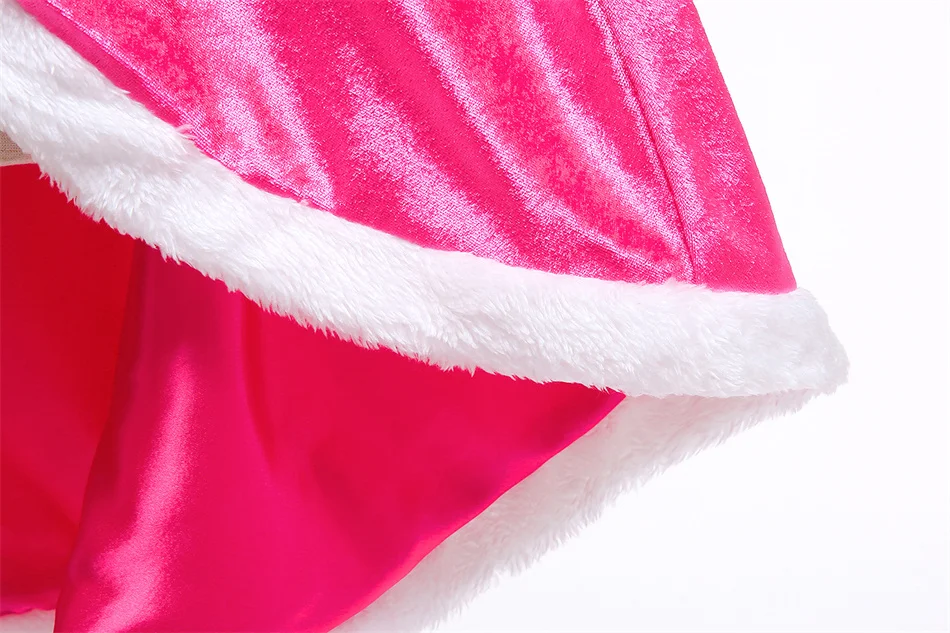 Prinzessin süßer fester Umhang mit Kapuze für Mädchen und Kinder, Winterumhang, Weihnachten, Geburtstag, Halloween, Karneval, Party, Kostüm, Cosplay-Zubehör – Detail 14