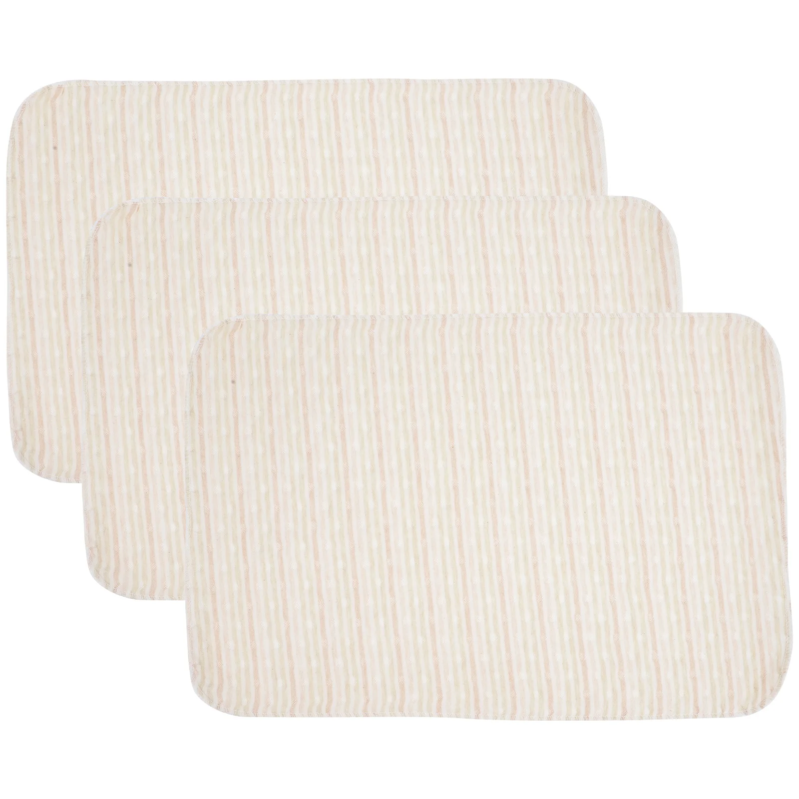 

3 pcs Cotton Diaper Inserts Pure Cotton Waterproof Pad For Newborn Reusable Washable Diapers Lightweight Diaper For Toddler Home