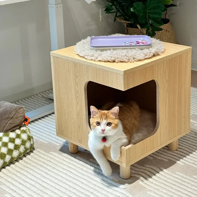 

Customized furniture manufacturer, Four Seasons Universal Wooden Cat House Dog Nest Pet Nest