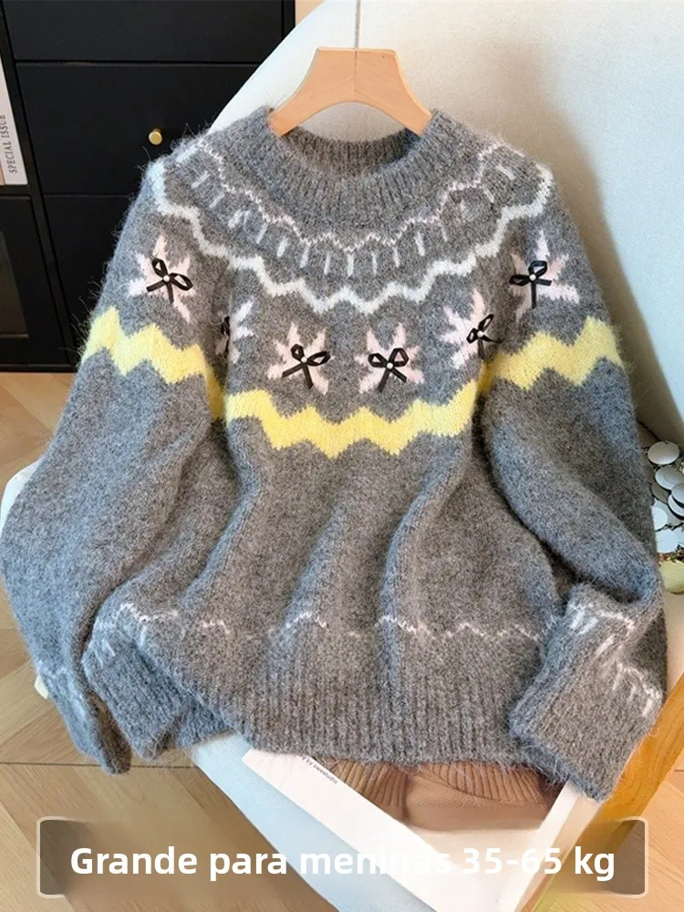 thickened-girls-sweater-inner-wear-for-plus-size-children-school-uniform-style-soft-comfortable-long-sleeve-round-neck-knitwear