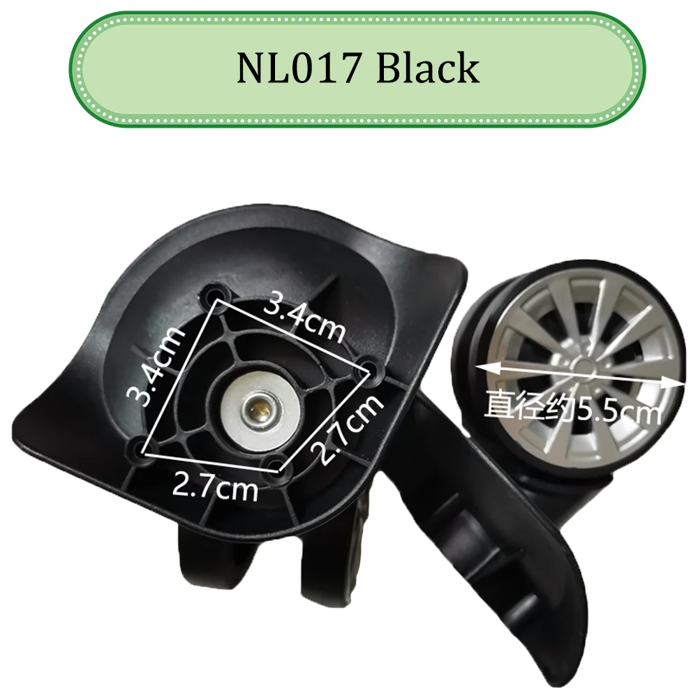 Suitable For Baixiang NL033 Universal Wheel Trolley Case Wheel Replacement Luggage Pulley Sliding Casters wear-resistant Repair