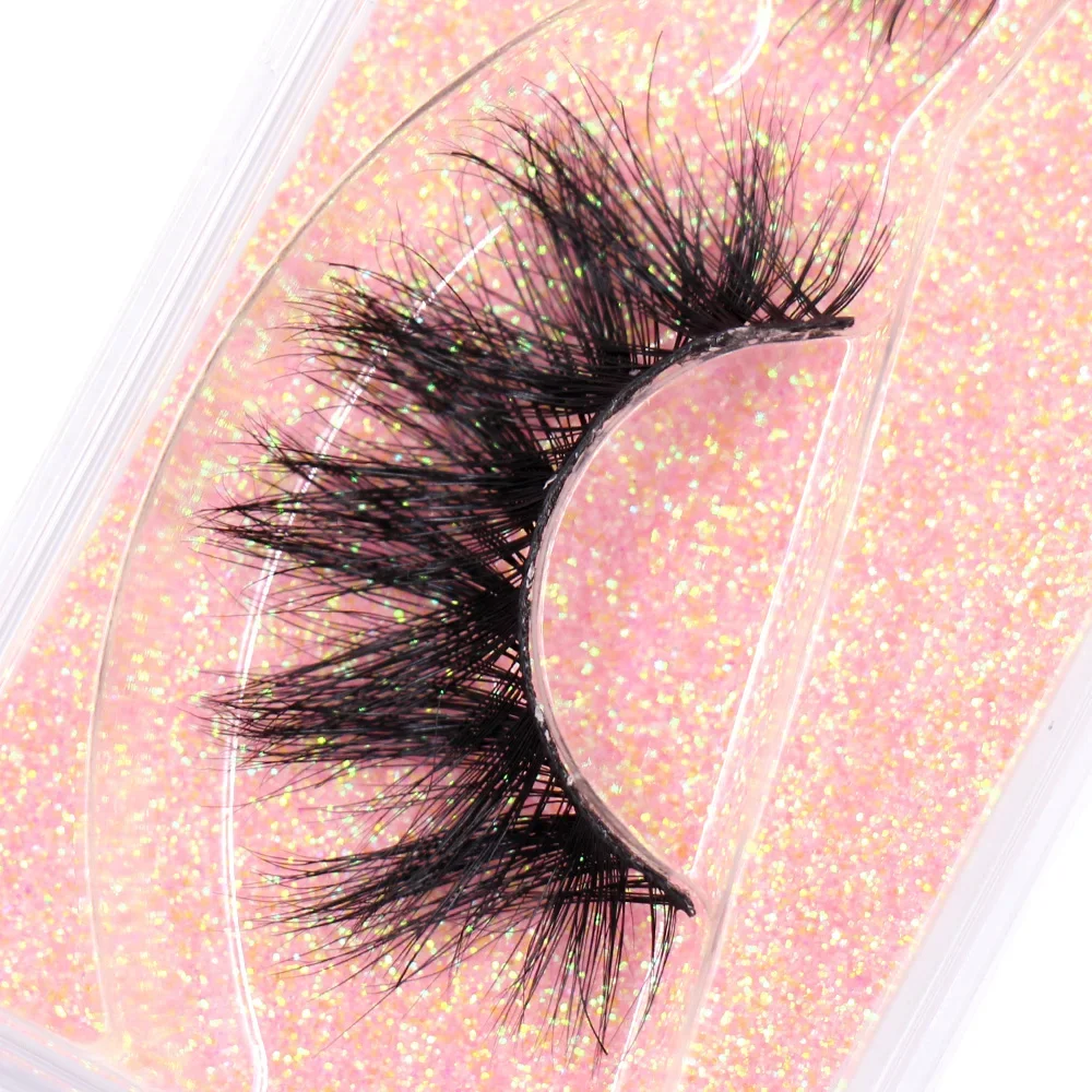 5D Mink Eyelashes 3D Mink Lashes นุ่ม Wispy ปริมาณธรรมชาติยาวขนตาปลอม Eye Lashes ขนตาแบบใช้ซ้ําได้