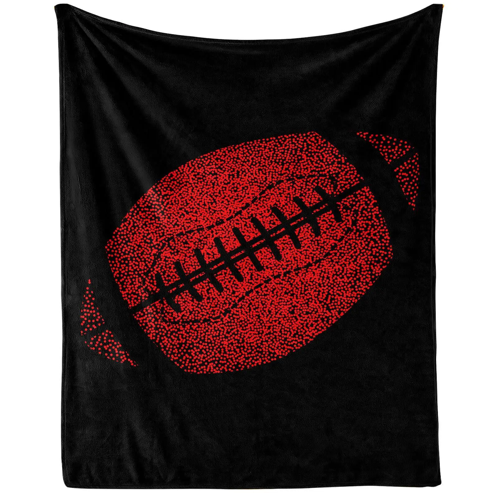 Rugby pattern digital-printed polyester Bedroom velvet flannel cover blanket Fleece soft sofa cover blankets for beds