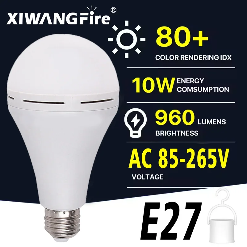 

1-3 шт. E27 перезаряжаемые светодиодные лампы 9 Вт 15 Вт высокая яркость аварийная лампа открытый кемпинг рыбалка портативные лампы огни