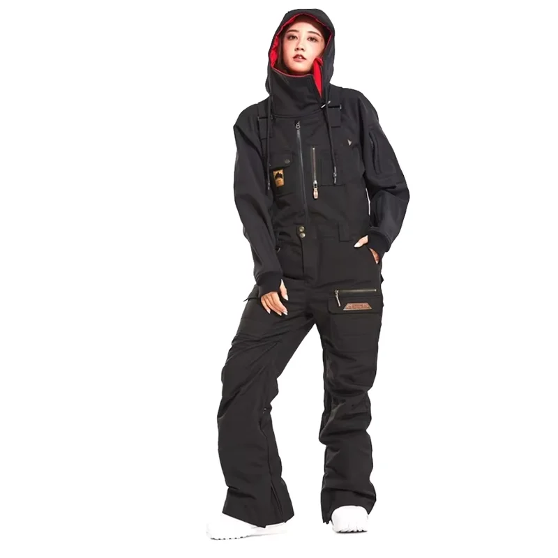 STLF الرجال النساء الدافئة والرياح تزلج بانت التمويه فضفاض حجم كبير وزرة رياضية لركوب الدراجات والتزلج على الجليد الحمالات Tro