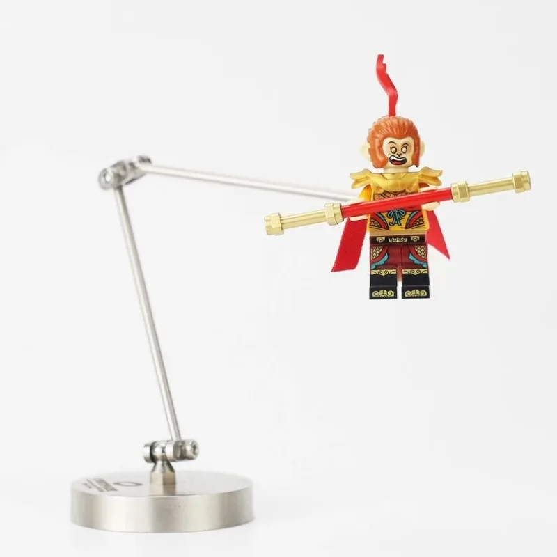 

Silver stainless steel flexible universal stand suitable for LEGO stop motion animation characters