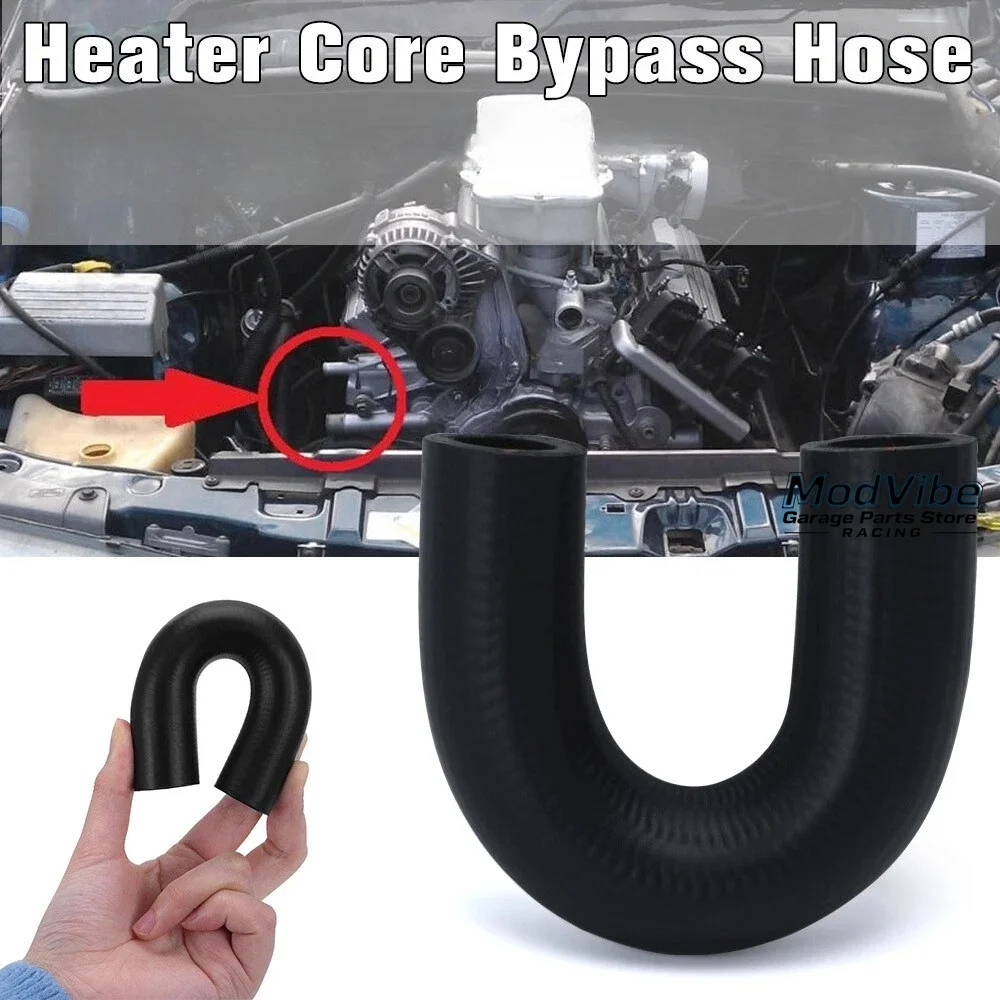Heater Core Delete By Pass Hose Coolant Crossover with 2 Clamps for LS1 LSX LS2 LS3 LQ4 LQ9 Cooling System Hoses Accessories