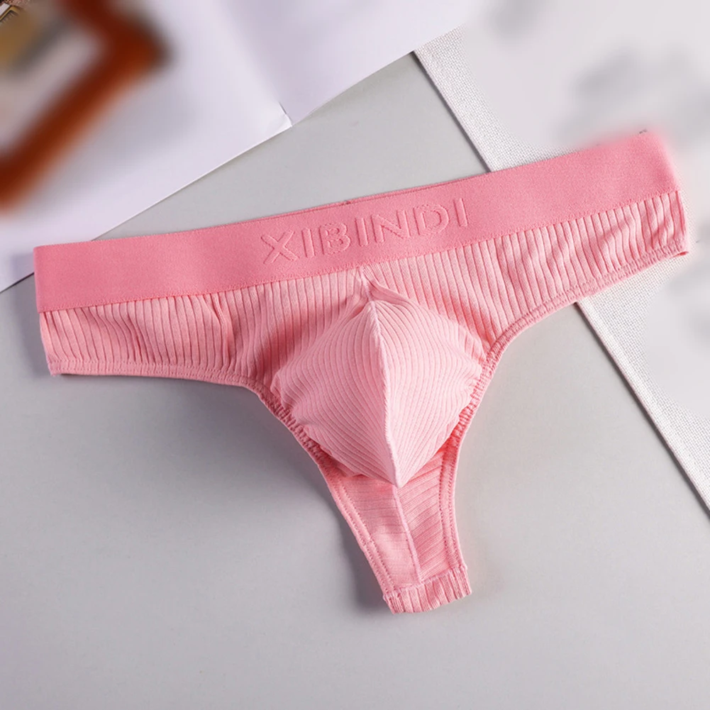 1pcs Men Cotton G-String Thongs Sexy Breathable High Elasticity G-String Thongs Underwear Underpants Panties - view 5