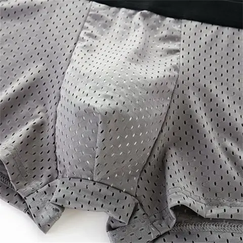 4Pcs/LotMen의 얼음 실크 속옷 플러스 사이즈 반바지 메쉬 복서 메쉬 통기성 속옷 항균 빠른 건조 속옷 남자 4Pcs/LotMen의 얼음 실크 속옷 플러스 사이즈 반바지 메쉬 복서 메쉬 통기성 속옷 항균 빠른 건조 속옷 남자