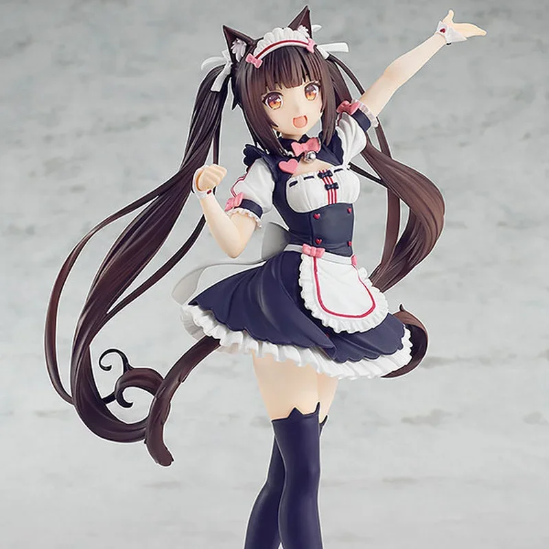 Nekopara Chocola Vanilla KO Figurine Cute Character Models Desktop Ornaments Trendy Toys Kawaii Garage Kit chassis statue Gift view 5