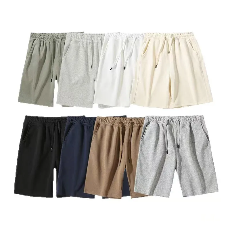 

2026 Summer Male and Female Couple Hua Cotton Composite Milk Silk Casual Shorts Outdoor Sports Training Breathable Beach Pants