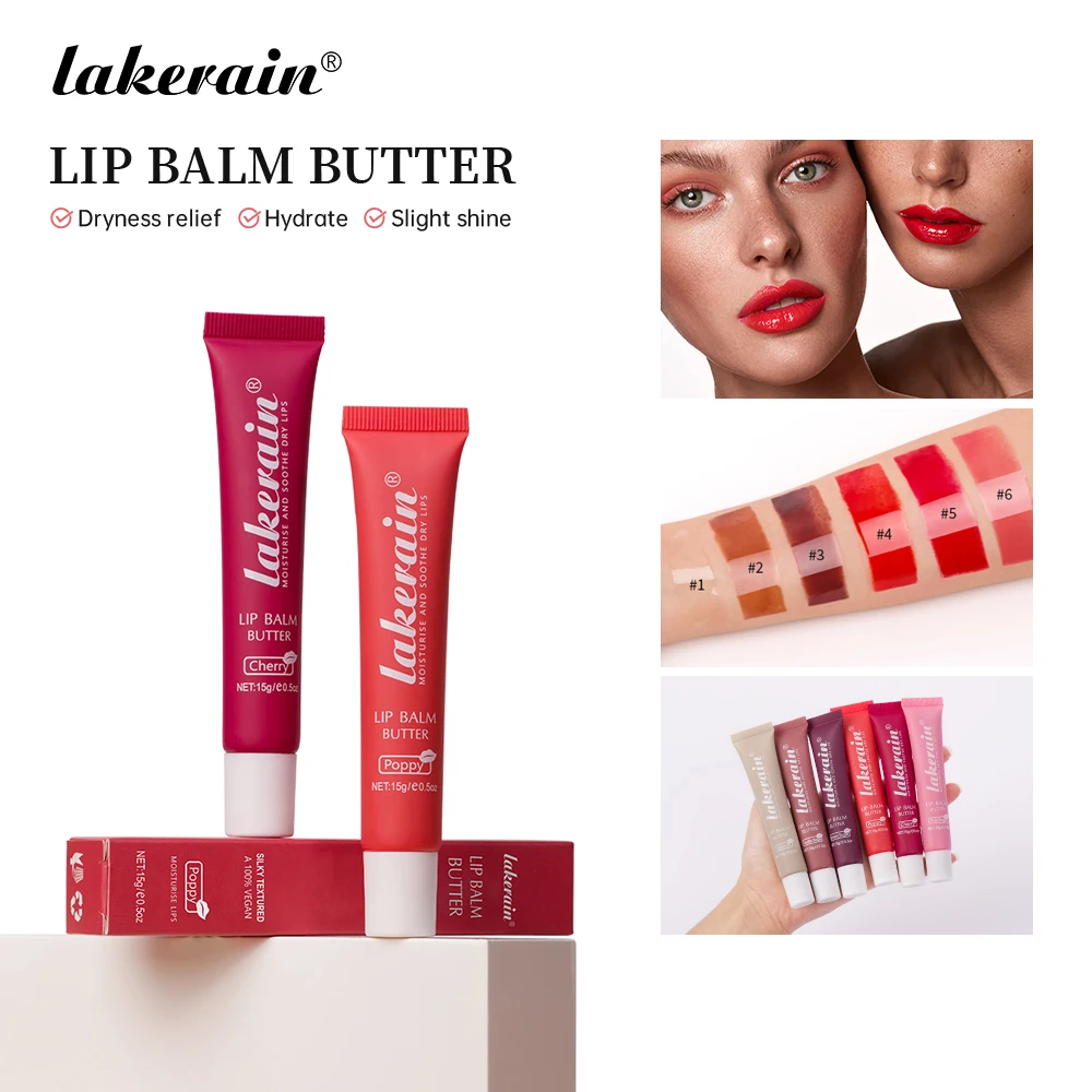 6Colors Lip Balm Butter Remove Dead Skin Lipstick Base Lip Cream Plumping Lip Coat For Lipstick Lipgloss Tinted Plumper Lip