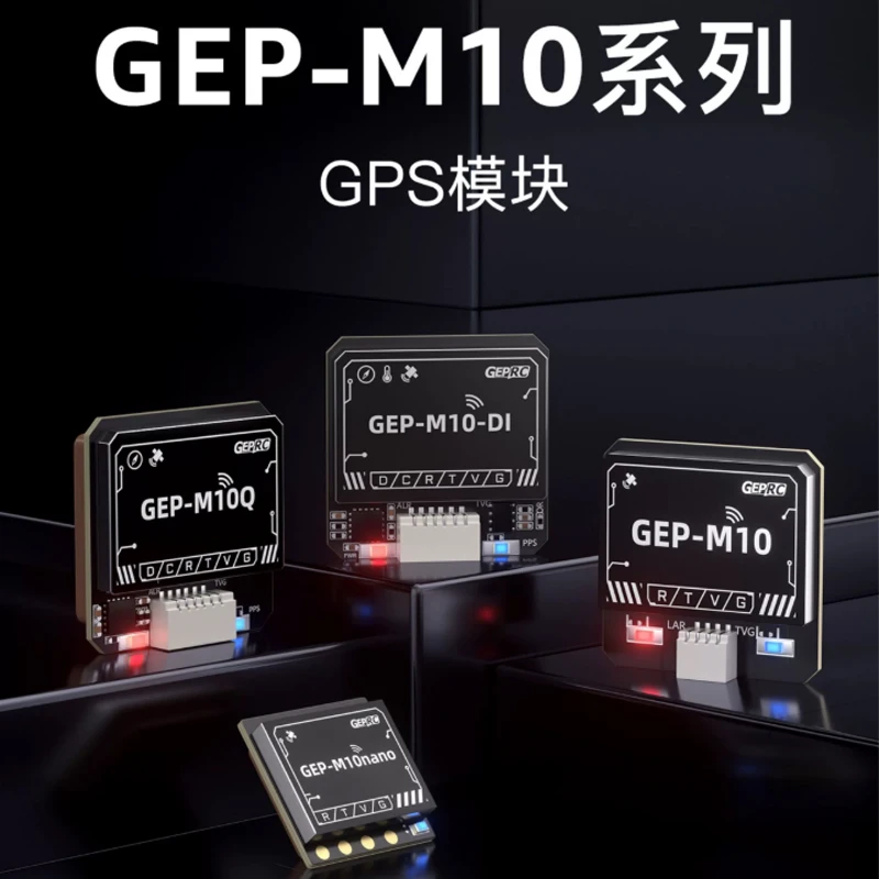 Puce GPS GEPRC U-blox série M10, légère, avec voyant lumineux intégré, flash intégré