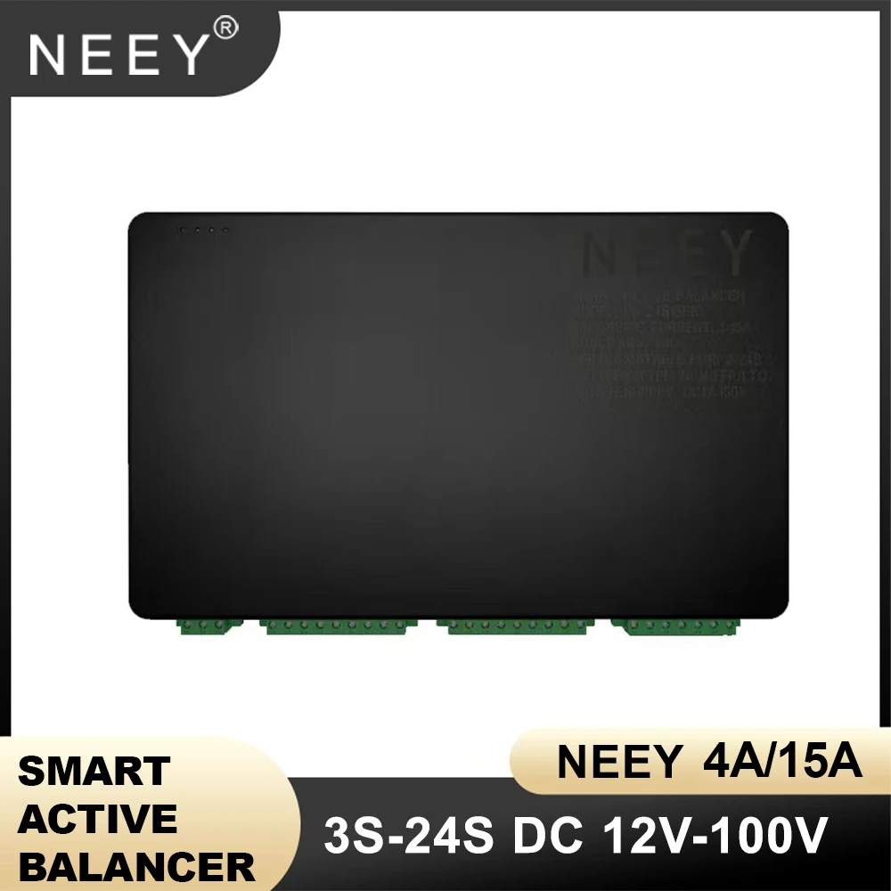 NEEY 4A 15A Smart Active Balancer BMS 24S Equalizer Cascade Connection Li-ion LiFePo4 LTO 3S-24S 36V 48V 60V 24V Android IOS