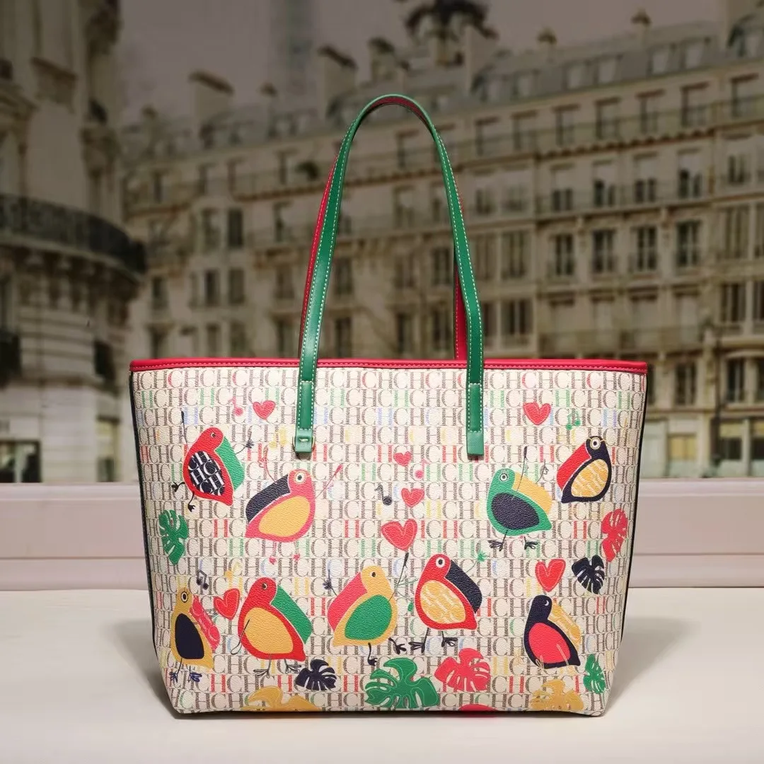 ch-large-capacity-handbag-for-women-printed-pattern-zipper-single-shoulder-tote-bag-stylish-design