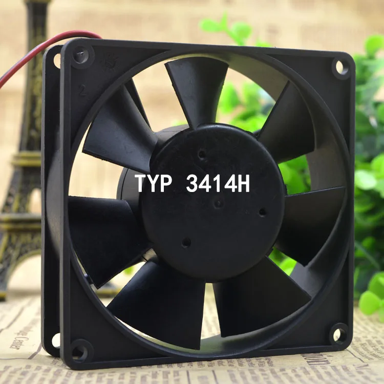 

1PIECE Silent Cooling Fan TYP 3414H High temperature resistance fan 24V 3.8W 92x92x25mm 9CM mute Industrial control fan