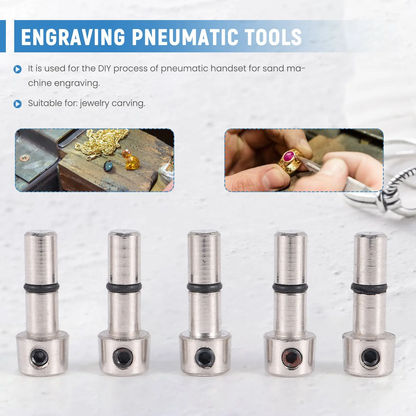 Jewelry Engraving Tools Graving Handpieces Hammer for Graver Machine Engraving Pneumatic Hand Piece DIY Craft Making