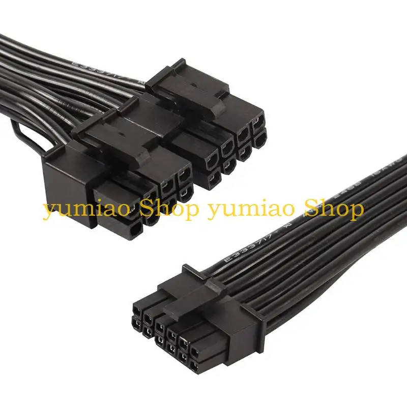 587B Durable 2x 8Pin Male to 12VHPWR PCIE5.0 16Pin ATX3.0 Power Cable for RTX4080