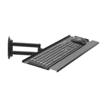 Racing Simulator Aluminum Bracket, Dedicated Wall-Mounted Telescopic Adjustable Rotating Keyboard Stand