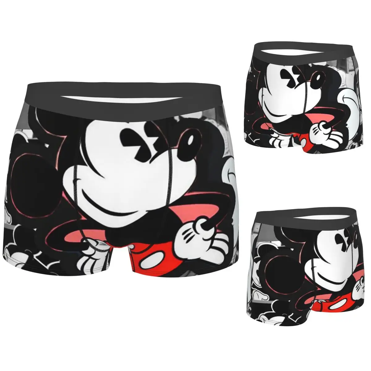 

Boxer Underpants Shorts Cartoon Mickey Mouse Panties Male Comfortable Underwear for Homme Man Boyfriend Gift