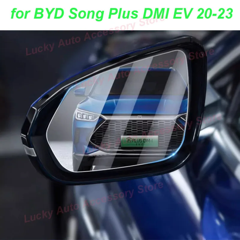 

Car Rearview Mirror Rainproof Film Sticker for BYD Song Plus 2020-2023 Anti Fog Transparent Protective Exterior Accessories