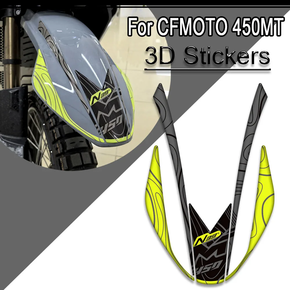 Per CFMOTO 450MT 450 MT Logo Adventure Bike CF MOTO Protezione serbatoio Pad Manopole Kit Ginocchio Carenatura Parafango 3D Adesivi Decalcomanie