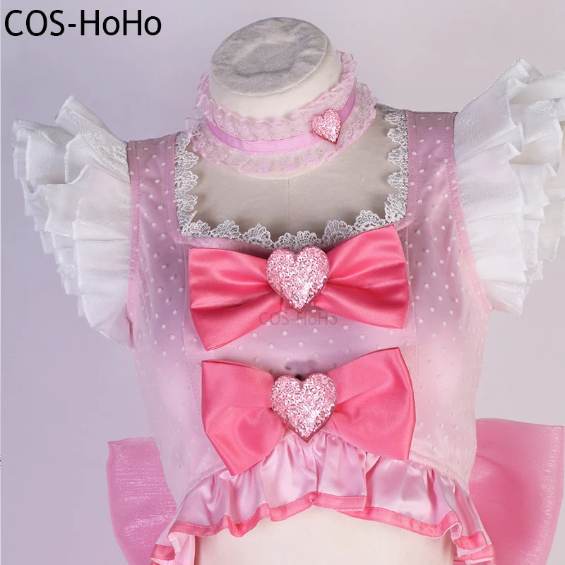 COS-HoHo Shugo Chara Hinamori Amu Game Suit Lovely Lolita Uniform Cosplay Costume Halloween Party Role Play Outfit Women