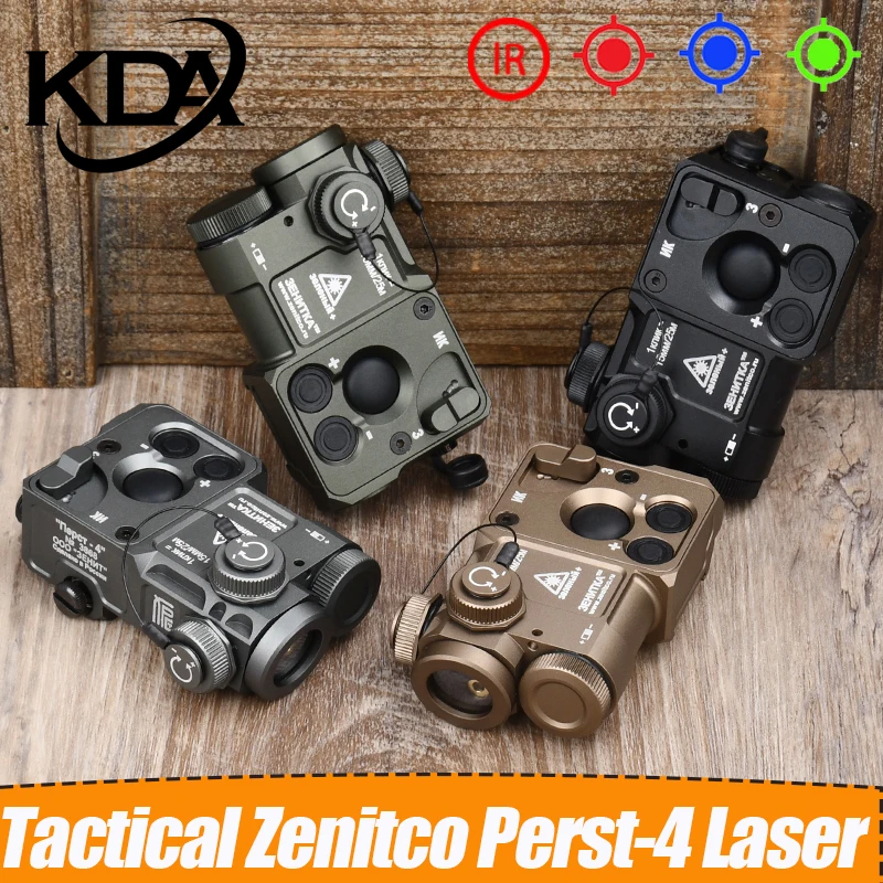 

WADSN CNC Metal Tactical Perst-4 Laser Red Dot Green Blue IR Strobe Scout Light Zenitc P4 Power Flashlight Weapon Hunting Light