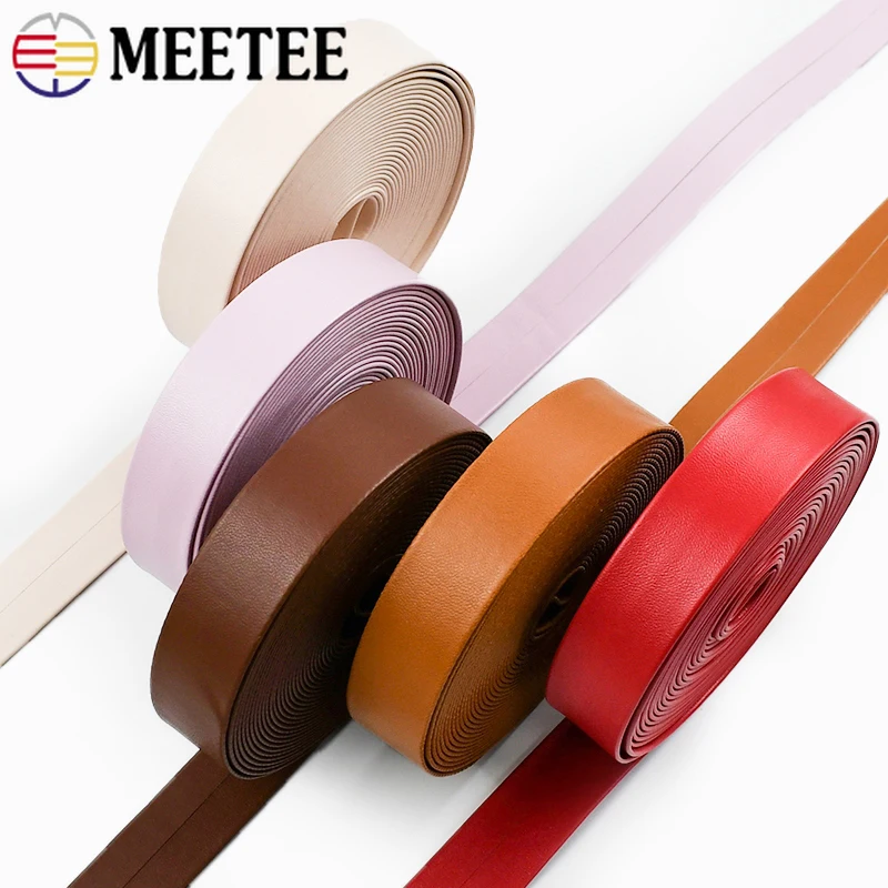 

10M 5-30mm Metallic PU Leather Ribbon Band Colorful Flat Cord Straps for Bows Hair Clips Bag Jewelry Bracelet Sewing Craft Trims