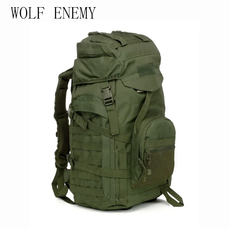 Molle 60L Camping Rucksack Tactical Hunting Backpack Large Waterproof Backpacks Camouflage Hiking Outdoor Shoulder Bag