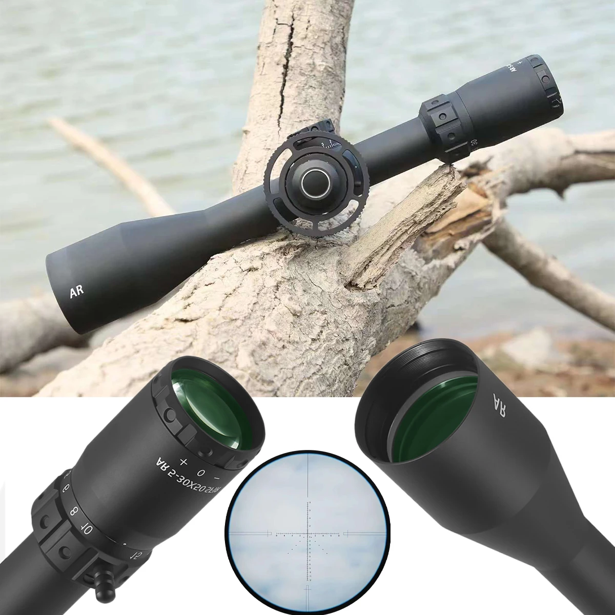 

AR5-30x50 Glass Plate Differentiation Airgun Hunting Tactical Crosshair Telescope Shockproof Side Focusing High Power Scope