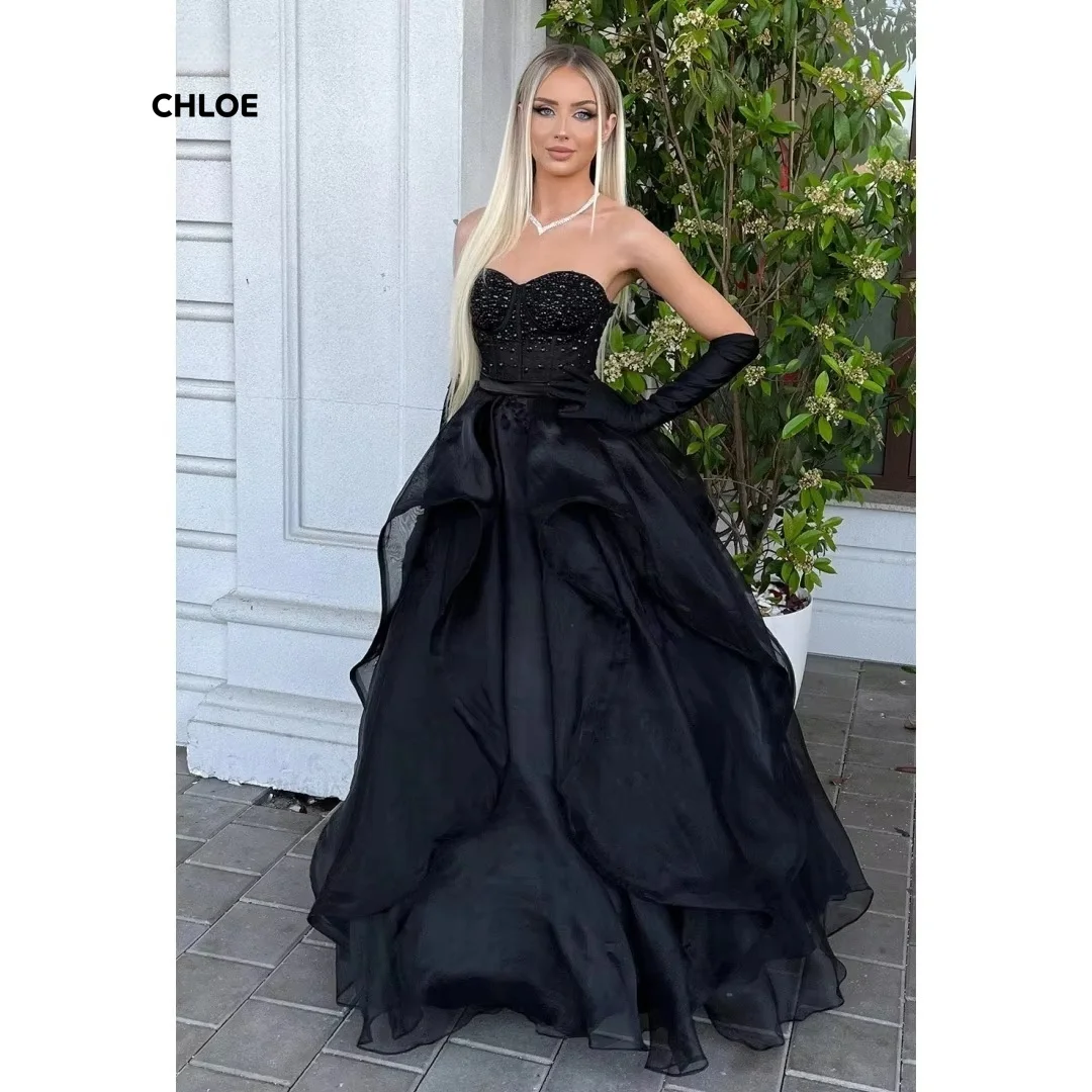 

Line A Evening Dresses Woman Elegant Women's Dresses for Party Dresses Luxury 2025 Off-shoulder Robe De Cocktail Femme Prom Gown